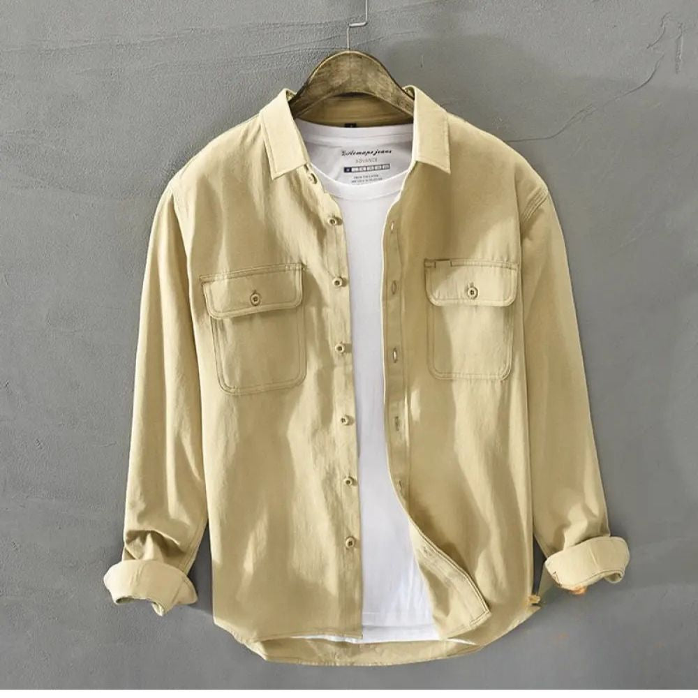 Camisa Social Alpha Fulham Laranja - AlphaCode
