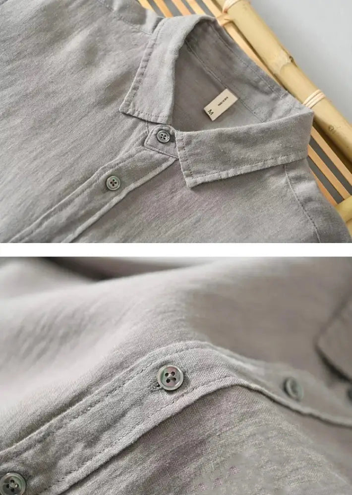 Camisa Social Alpha Galardi Cinza - AlphaCode