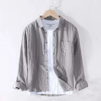 Camisa Social Alpha Galardi Cinza - AlphaCode