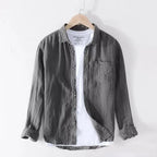 Camisa Social Alpha Galardi Cinza - AlphaCode