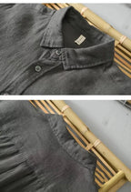 Camisa Social Alpha Galardi Cinza - AlphaCode