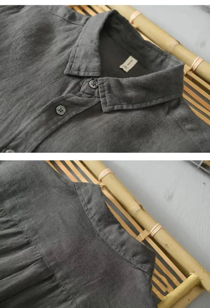 Camisa Social Alpha Galardi Cinza - AlphaCode
