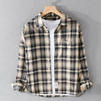 Camisa Social Alpha Gladstone Caqui - AlphaCode
