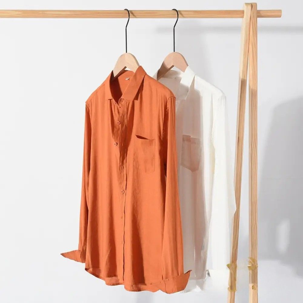 Camisa Social Alpha Houston Laranja - AlphaCode