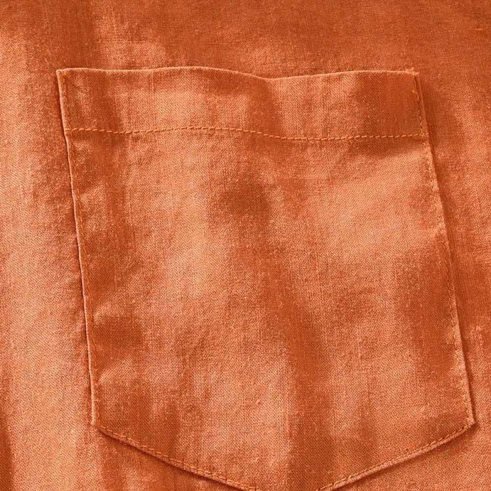Camisa Social Alpha Houston Laranja - AlphaCode