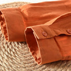 Camisa Social Alpha Houston Laranja - AlphaCode