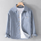 Camisa Social Alpha Lauder Azul - AlphaCode
