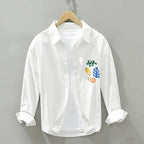 Camisa Social Alpha Livingston Branco - AlphaCode