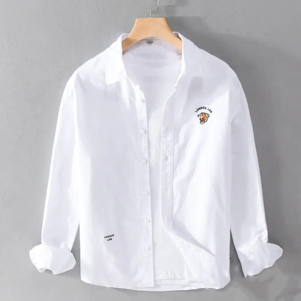 Camisa Social Alpha London Lab Branco - AlphaCode