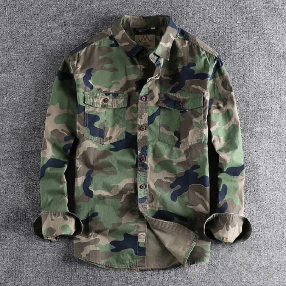 Camisa Social Alpha Military Verde - AlphaCode