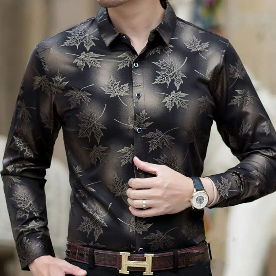 Camisa Social Alpha Outono Azul - AlphaCode