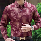 Camisa Social Alpha Outono Vermelho - AlphaCode
