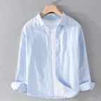 Camisa Social Alpha Pinhel Azul - AlphaCode