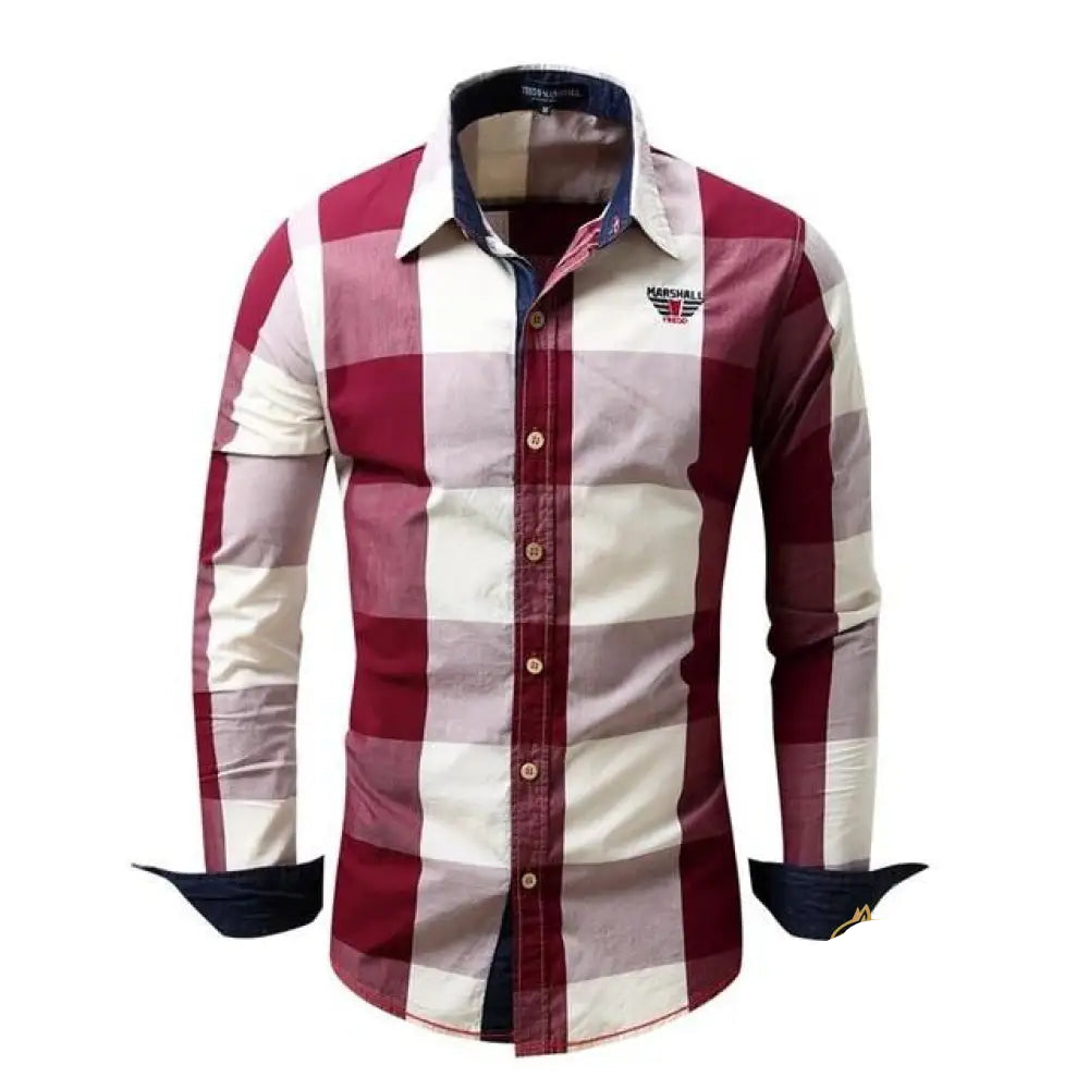 Camisa Social Alpha Plaidiq Azul - AlphaCode