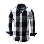 Camisa Social Alpha Plaidiq Azul - AlphaCode