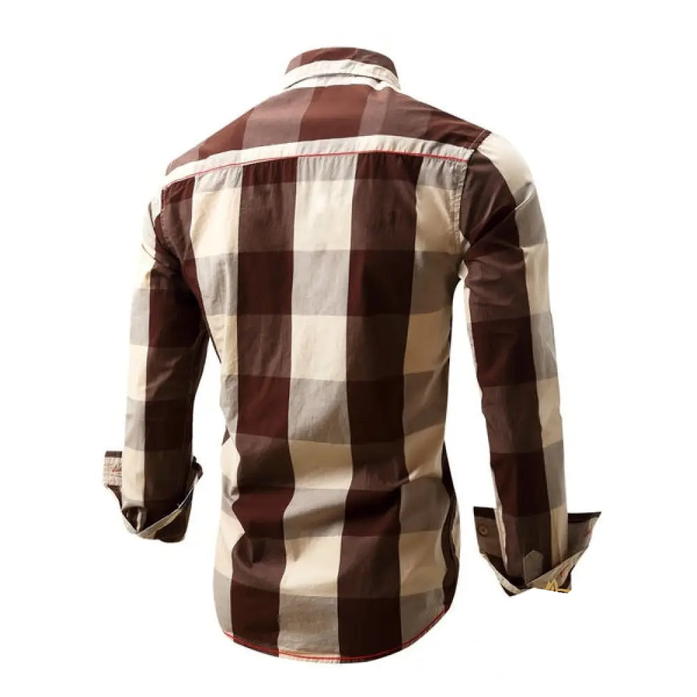 Camisa Social Alpha Plaidiq Azul - AlphaCode