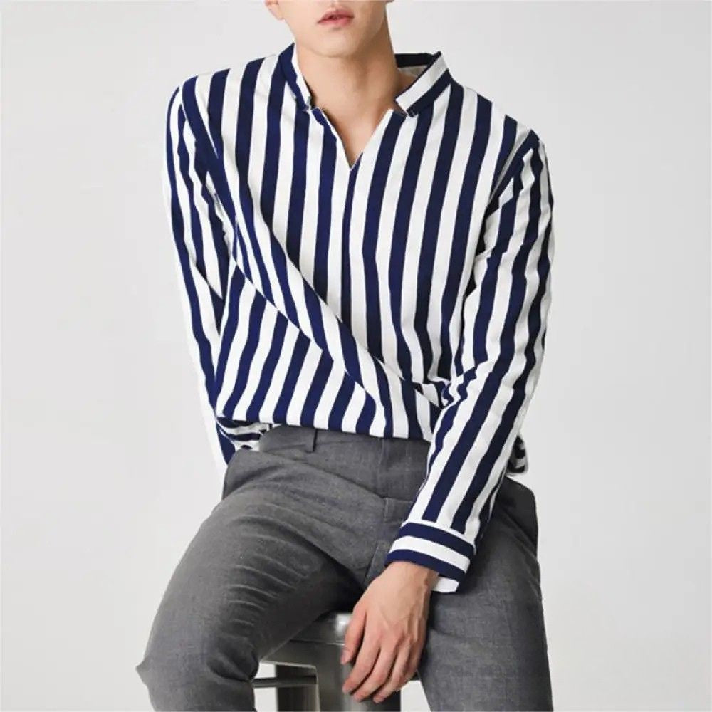 Camisa Social Alpha Spand Azul - AlphaCode