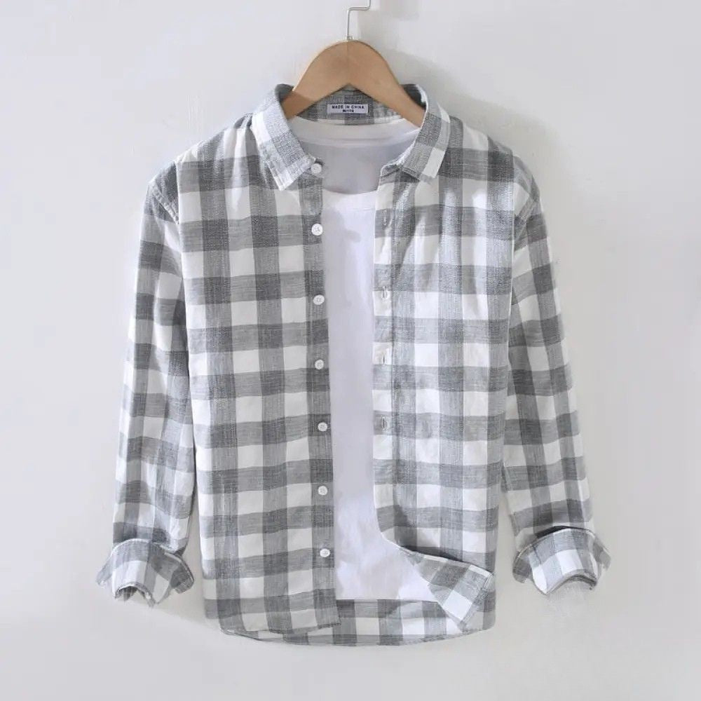 Camisa Social Alpha Trebisove Cinza - AlphaCode