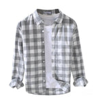 Camisa Social Alpha Trebisove Cinza - AlphaCode
