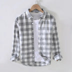 Camisa Social Alpha Trebisove Cinza - AlphaCode