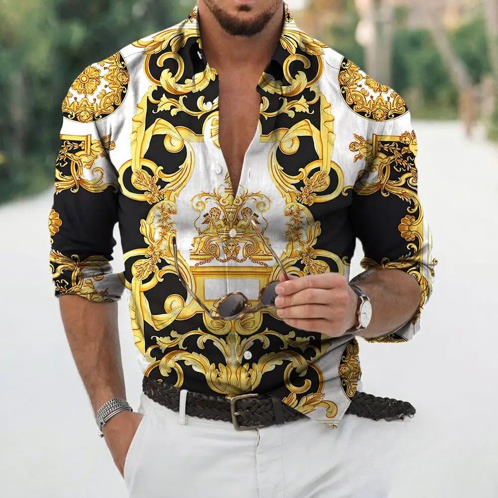 Camisa Social Slim Baroque - AlphaCode