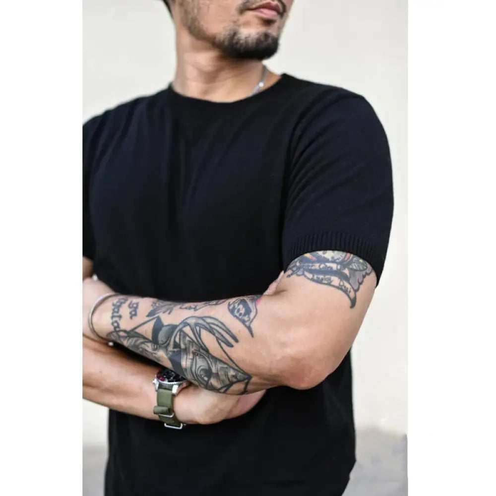 Camiseta Alpha O Neck Preto - AlphaCode