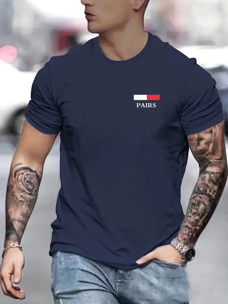 Camiseta Alpha Pairs Azul - AlphaCode