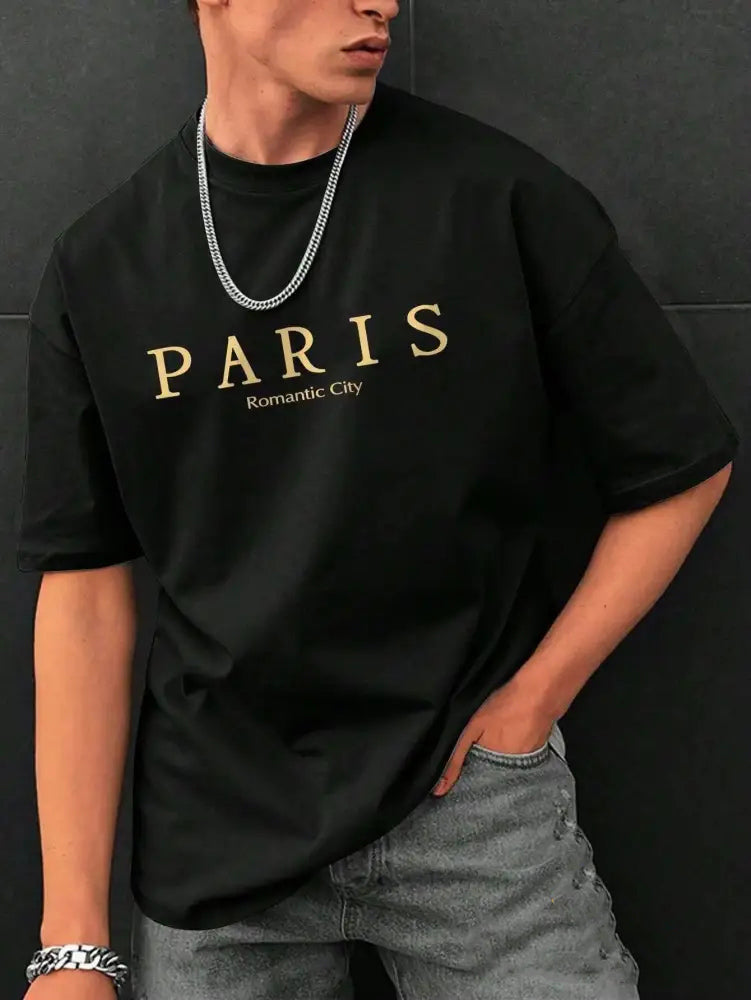 Camiseta Alpha Paris Graphic Azul - AlphaCode