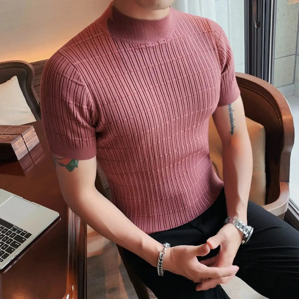 Camiseta Alpha Tricot Aspen Azul - AlphaCode