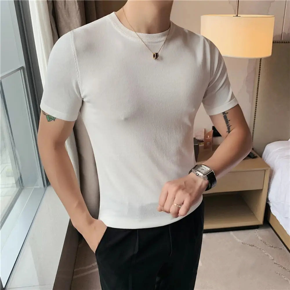 Camiseta Alpha Tricot Edessa Marrom - AlphaCode