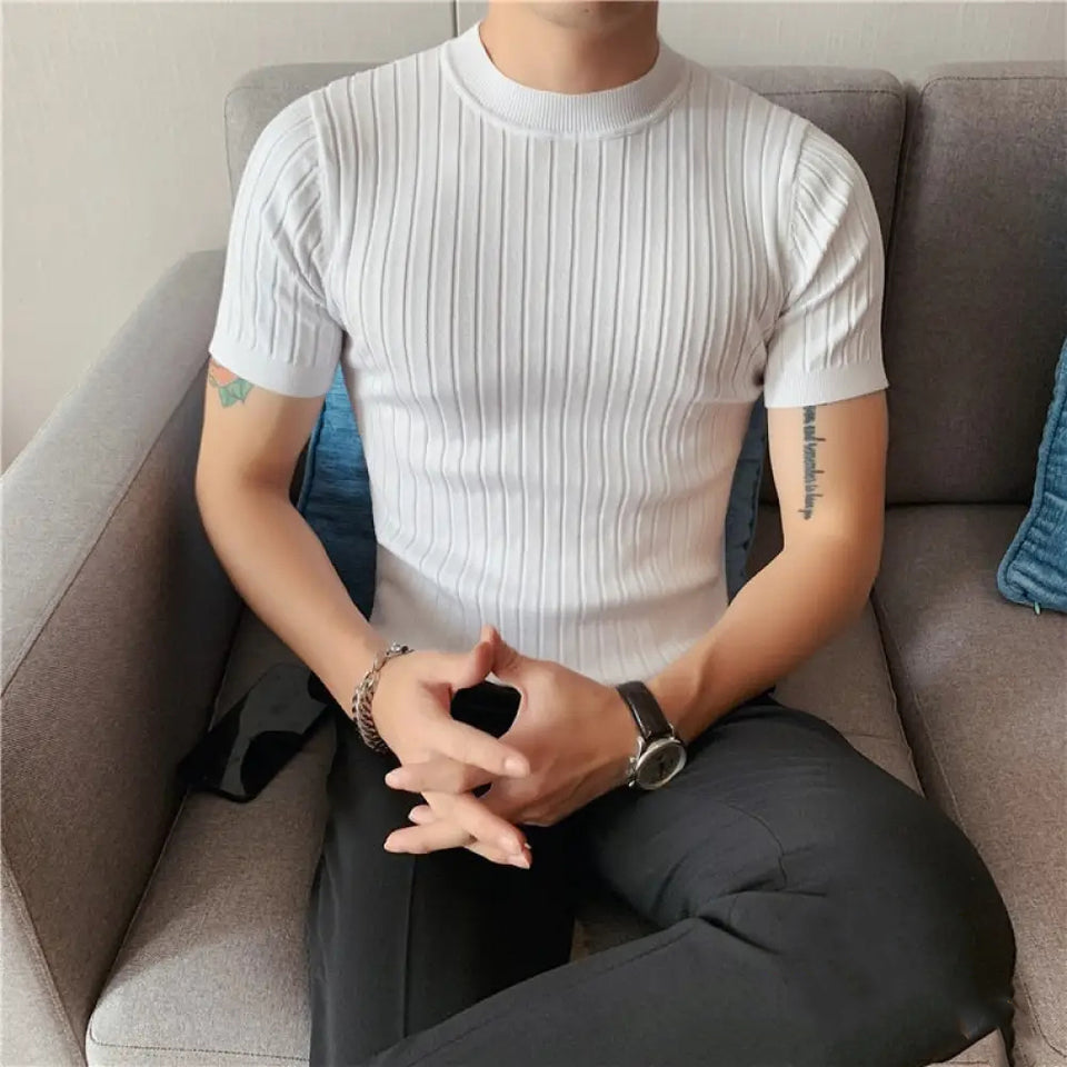 Camiseta Alpha Tricot Lucerno Cinza - AlphaCode