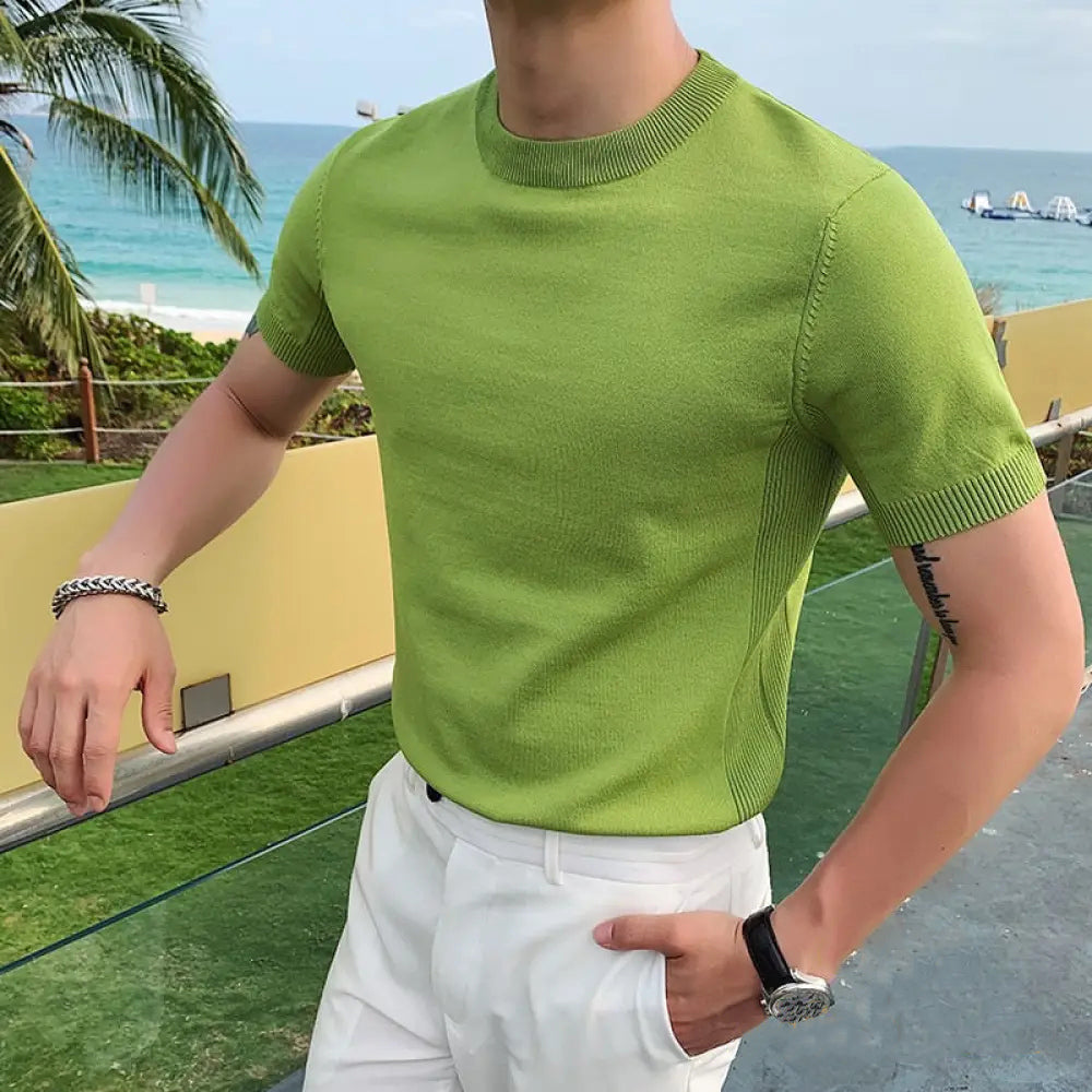 Camiseta Alpha Tricot Montreux Amarelo - AlphaCode