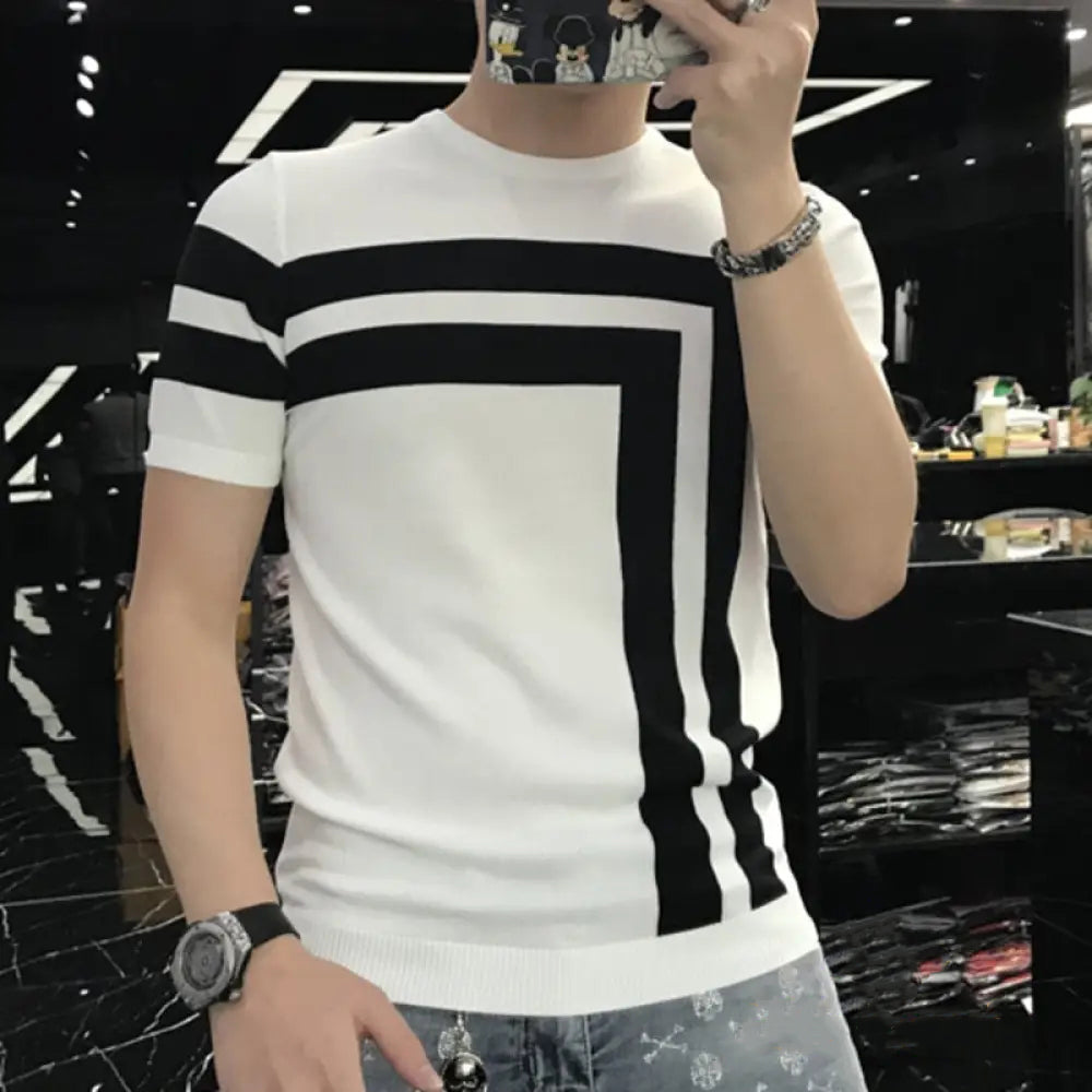 Camiseta Alpha Tricot Nyon Branco - AlphaCode