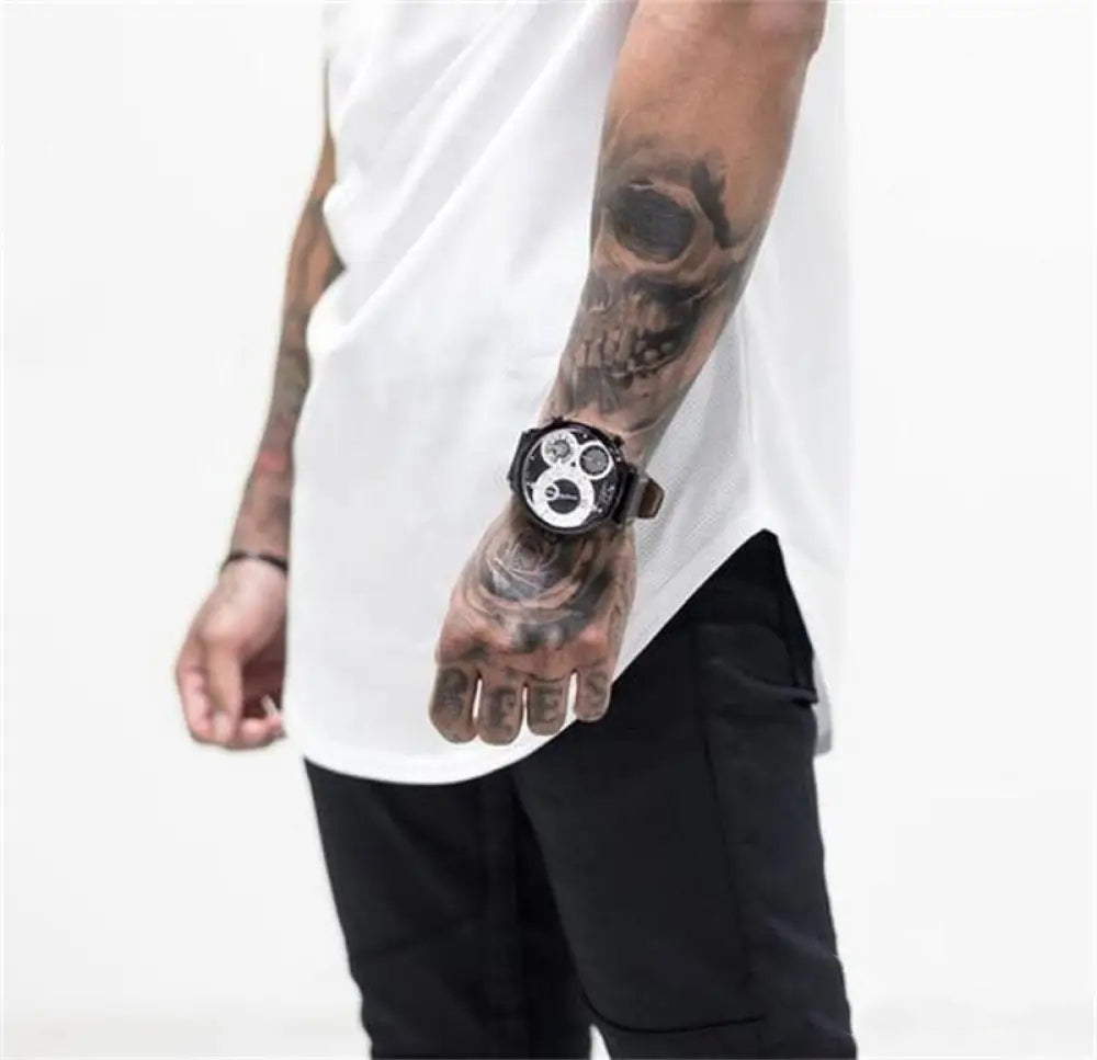 Camiseta Long Line Alpha Preto - AlphaCode
