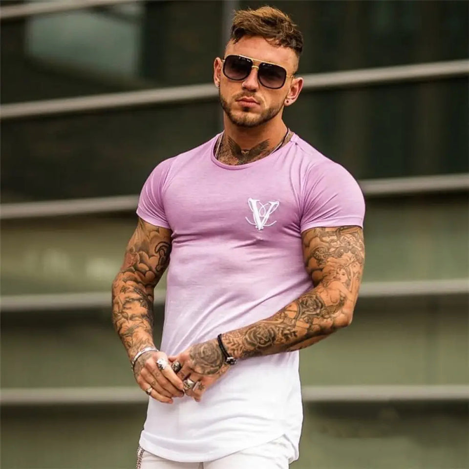 Camiseta Long V Alpha Amarelo - AlphaCode