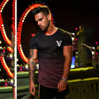 Camiseta Long V Alpha Rosa - AlphaCode