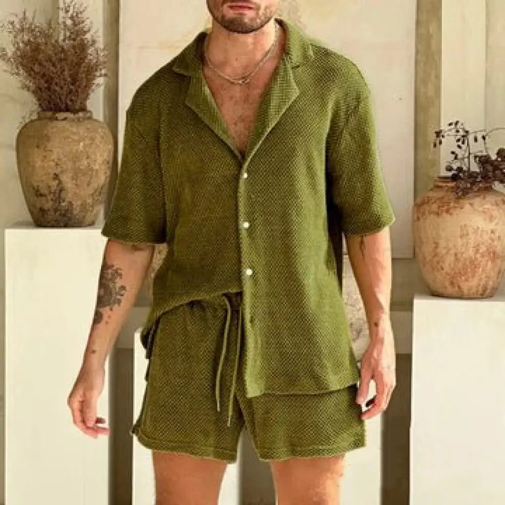 Conjunto Alpha Tricotado Duo Elegance Verde - AlphaCode