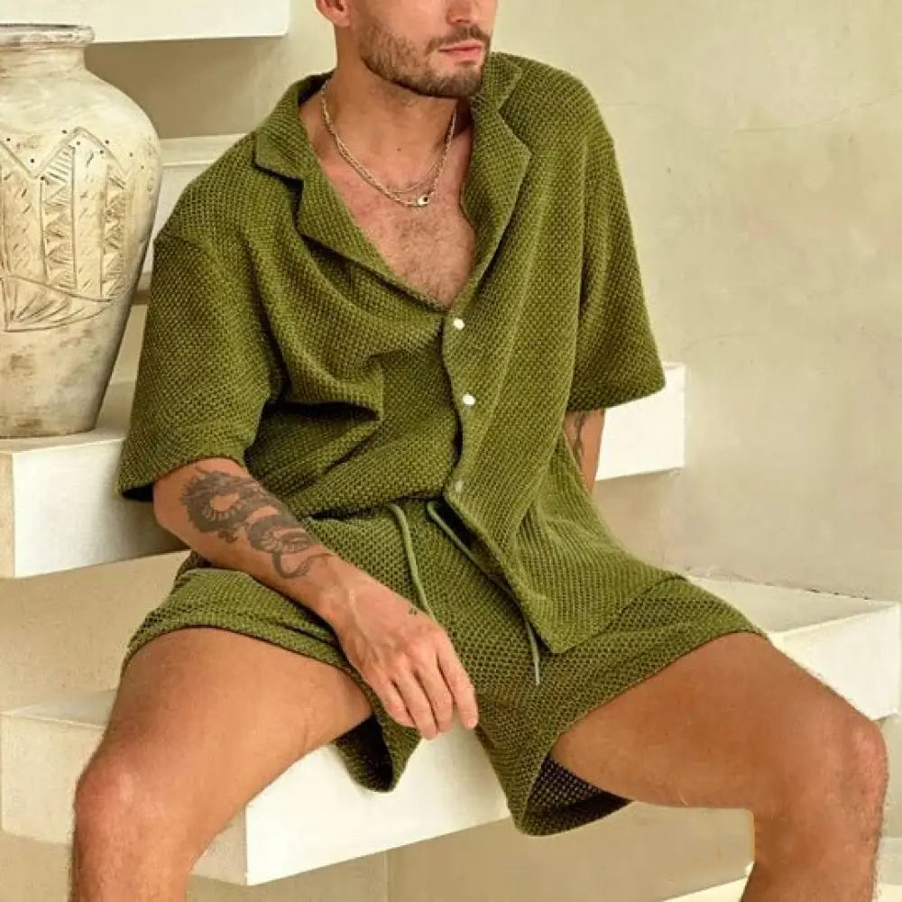 Conjunto Alpha Tricotado Duo Elegance Verde - AlphaCode
