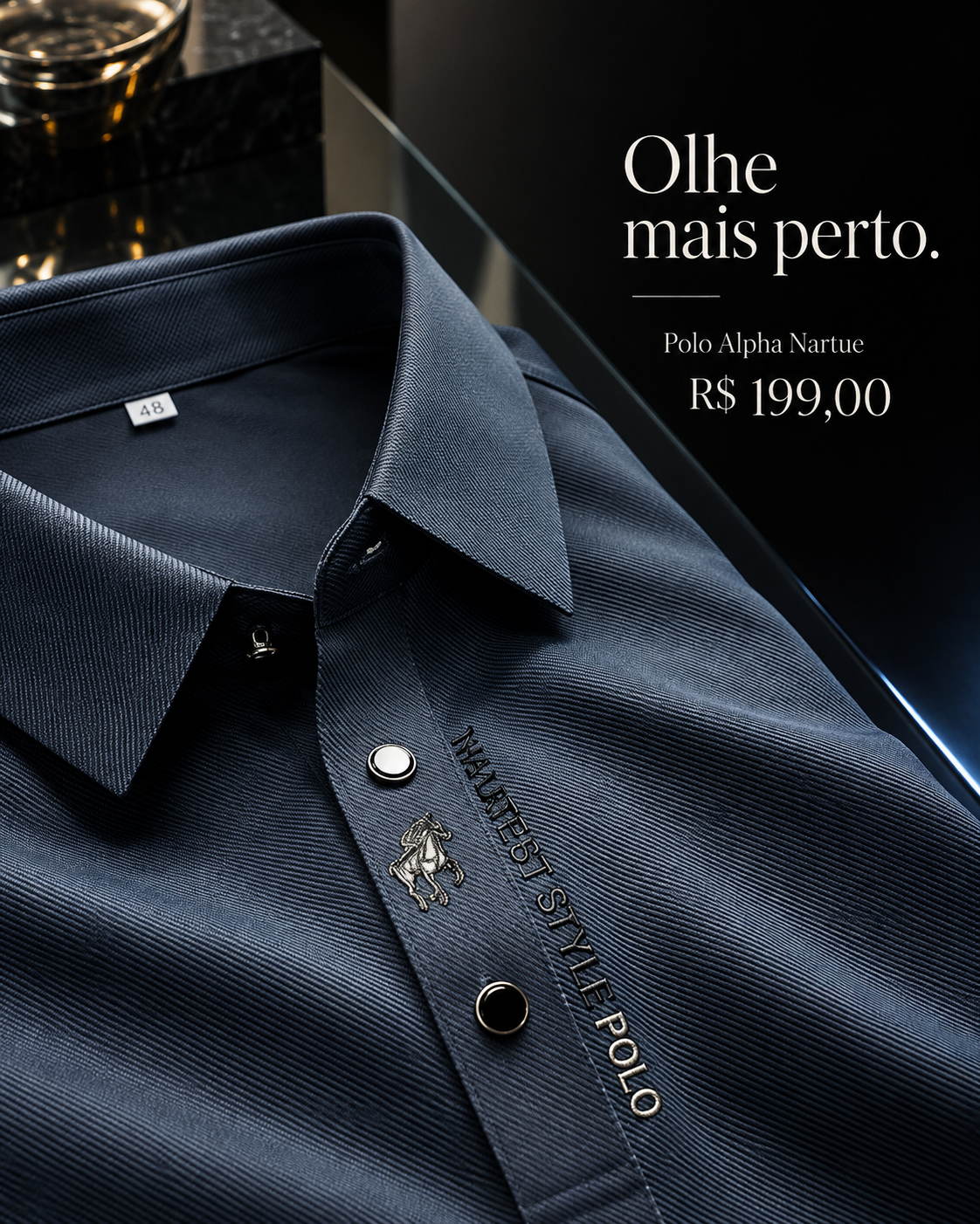 Polo Alpha Nartue — Olhe mais perto.