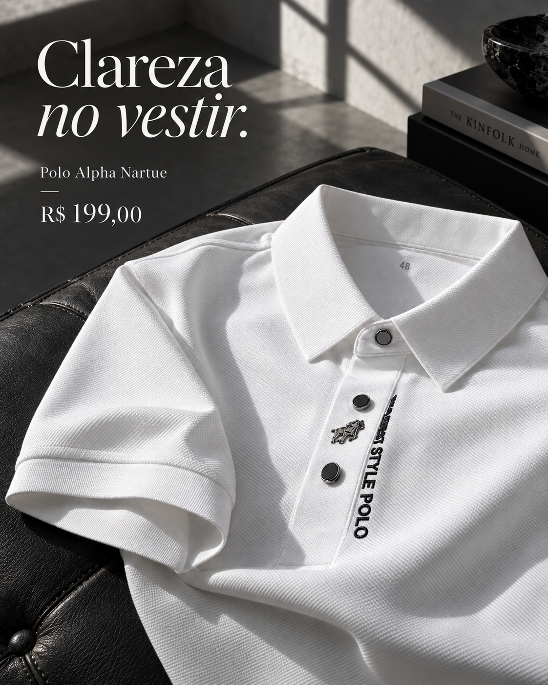 Polo Alpha Nartue — Clareza no vestir.