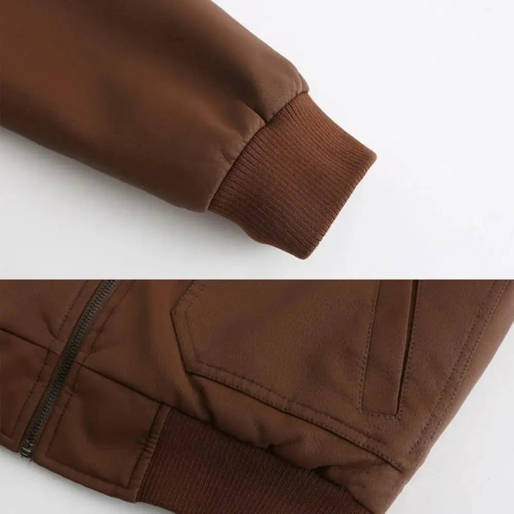 Jaqueta Alfa Quality Fauxeer Marrom - AlphaCode