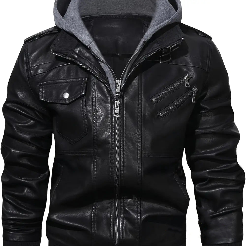 Jaqueta Alpha Black Hooded Preto - AlphaCode