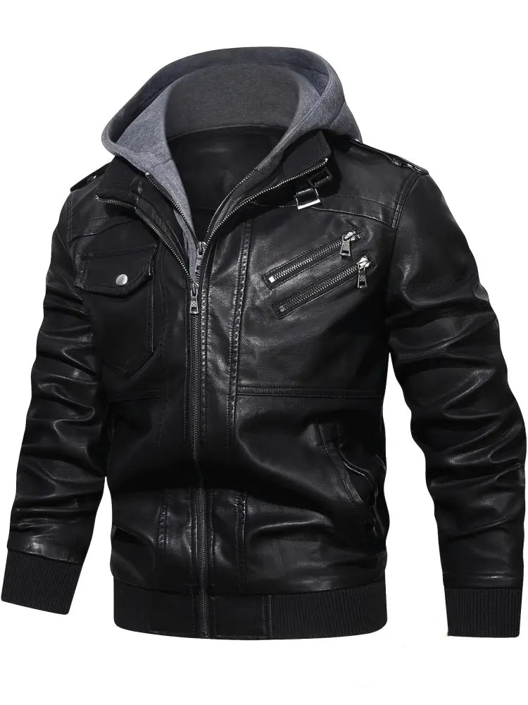 Jaqueta Alpha Black Hooded Preto - AlphaCode