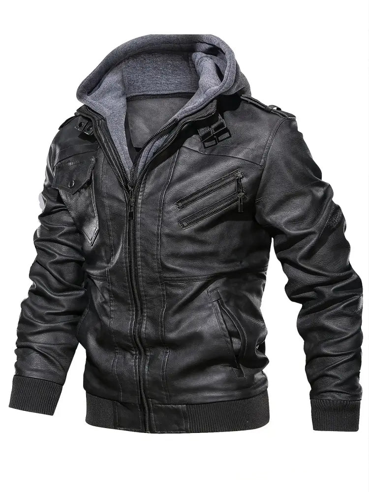 Jaqueta Alpha Black Hooded Preto - AlphaCode
