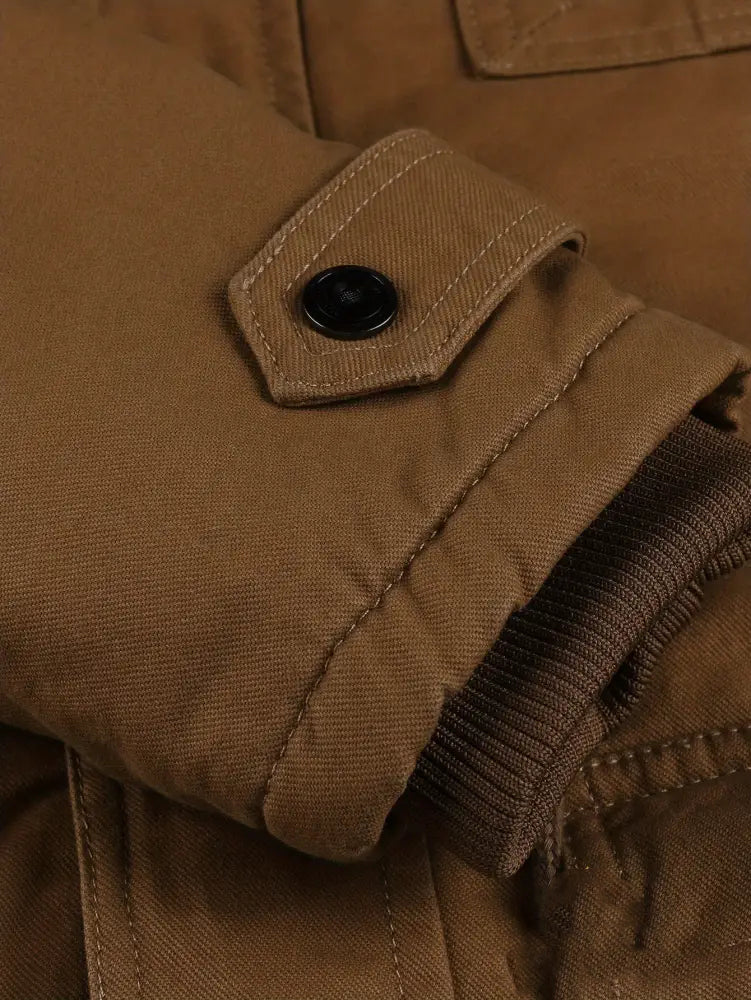 Jaqueta Alpha Fleece Windbreak Masculina Caqui - AlphaCode