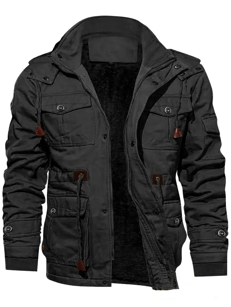 Jaqueta Alpha Fleece Windbreak Masculina Caqui - AlphaCode