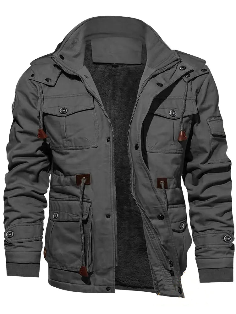 Jaqueta Alpha Fleece Windbreak Masculina Caqui - AlphaCode