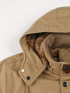 Jaqueta Alpha Fleece Windbreak Masculina Caqui - AlphaCode