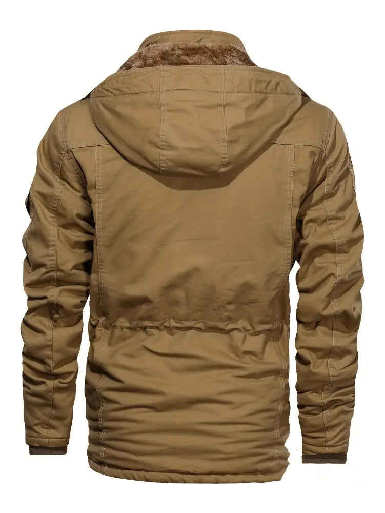 Jaqueta Alpha Fleece Windbreak Masculina Caqui - AlphaCode