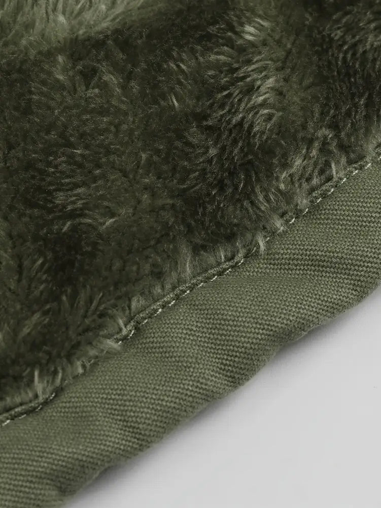 Jaqueta Alpha Fleece Windbreak Masculina Caqui - AlphaCode